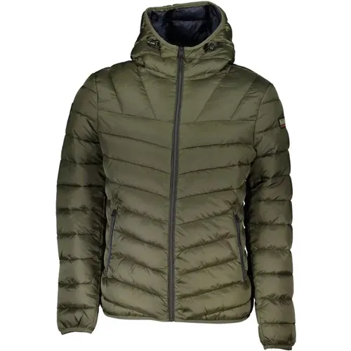 Hooded Jacket with Multiple Pockets and Zipper , male, Sizes: 2XL - Napapijri - Modalova