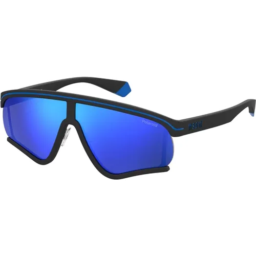 Sunglasses, unisex, , Size: 68 MM Blue/Blue Sunglasses - Polaroid - Modalova