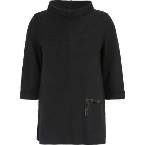 Leichtes Ottoman-Sweatshirt mit femininen Details , Damen, Größe: 2XL - DORIS S - Modalova