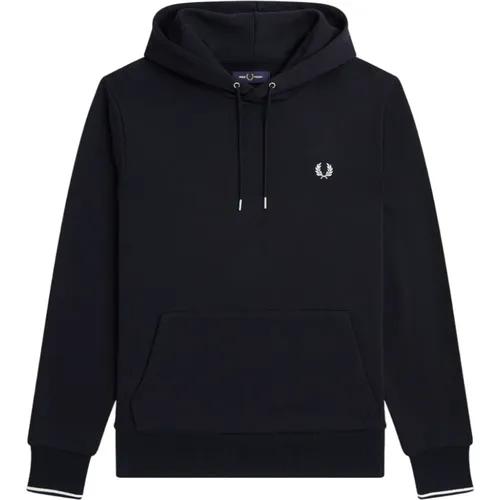 Hoodies, male, , Size: M Tipped Hooded Sweatshirt - Fred Perry - Modalova