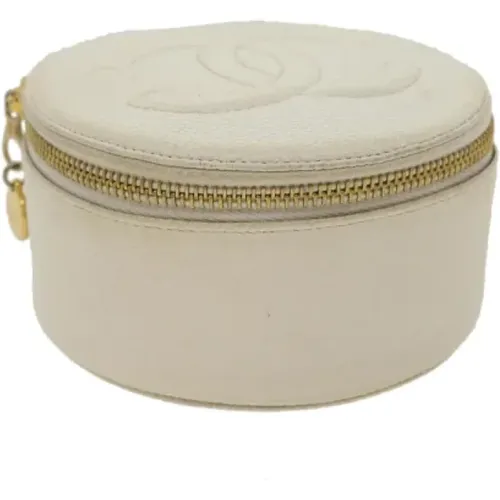 Gebrauchte Weiße Leinwand Chanel Tasche - Chanel Vintage - Modalova
