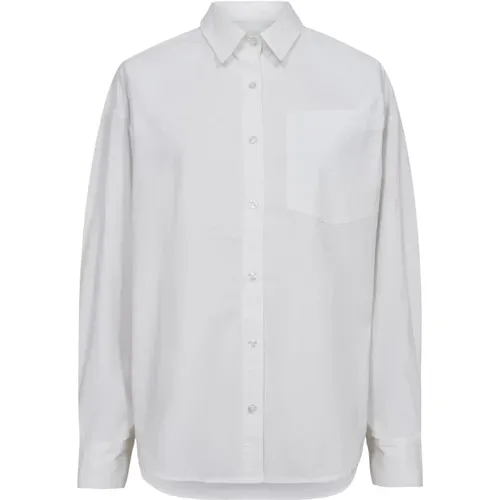 Weißes Hemd mit gepolsterten Schultern - Designers Remix - Modalova