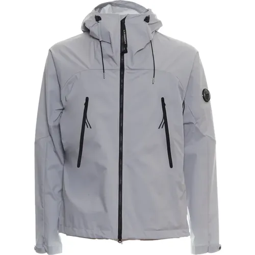 Mens Clothing Jackets Coats Drizzle Grey Ss24 , male, Sizes: S, 2XL - C.P. Company - Modalova