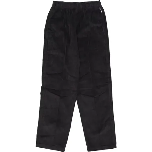 Digitale Schwarze Cord Streetwear Hose , Herren, Größe: XS - Obey - Modalova
