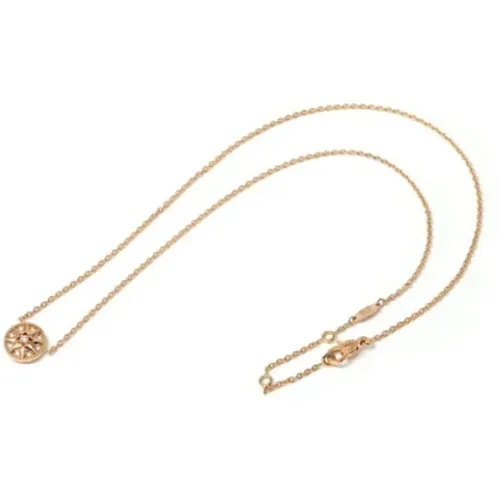 Pre-owned Rose Gold necklaces , female, Sizes: ONE SIZE - Dior Vintage - Modalova