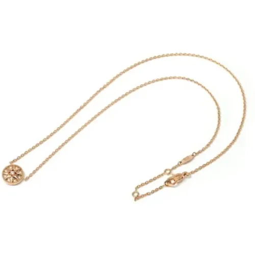 Pre-owned Jewellery, female, , Size: ONE SIZE Pre-owned Rose Gold necklaces - Dior Vintage - Modalova