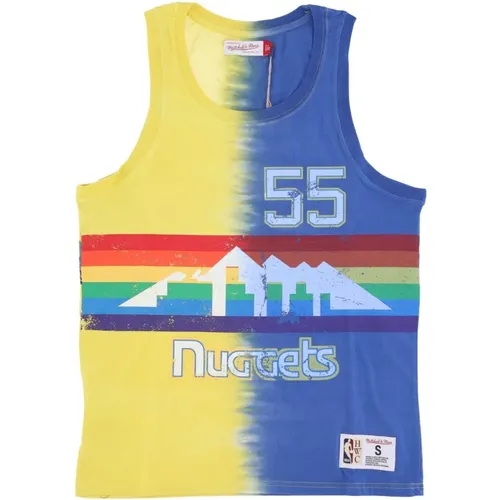 Sportswear, male, , Size: M NBA Tie Dye Tank Mutombo 55 - Mitchell & Ness - Modalova