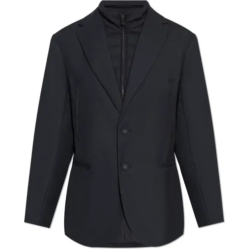 Blazer with Hoodie , male, Sizes: 3XL, 2XL, L, S, XL, M - Emporio Armani - Modalova