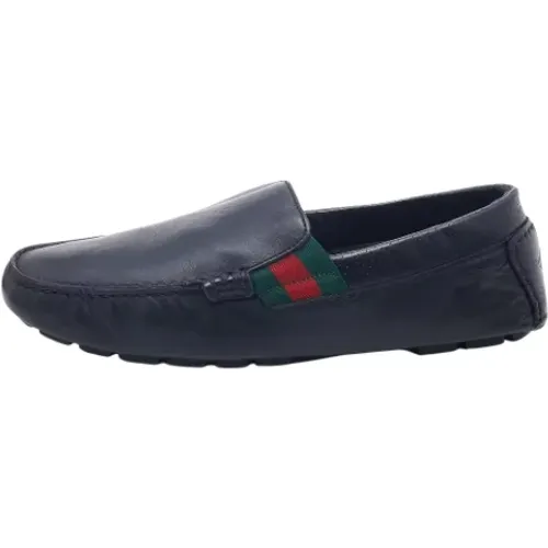 Pre-owned Flats, female, , Size: 11 1/2 US Pre-owned Leather flats - Gucci Vintage - Modalova