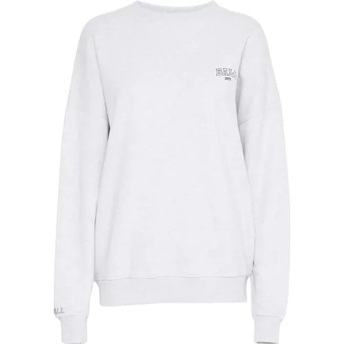 Grafikdruck Sweatshirt Weiß Melange , Damen, Größe: L - Ball - Modalova