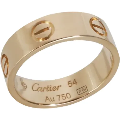 Pre-owned Fabric rings , female, Sizes: ONE SIZE - Cartier Vintage - Modalova