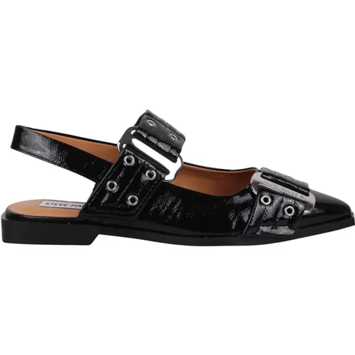 Lackleder Sandalen mit Eckiger Spitze , Damen, Größe: 36 1/2 EU - Steve Madden - Modalova