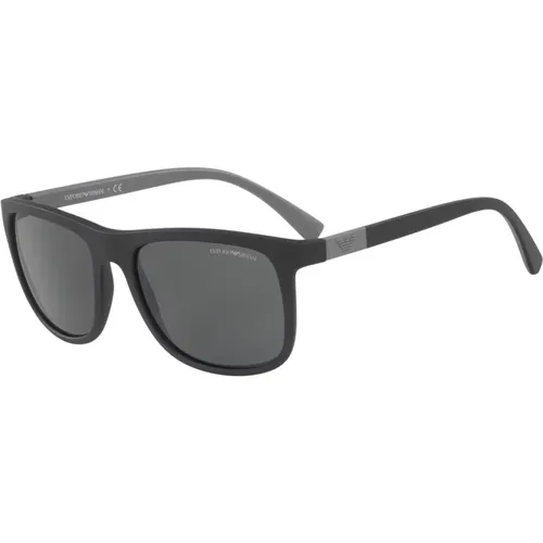 Sunglasses Grey Lens Frame , male, Sizes: 57 MM - Emporio Armani - Modalova