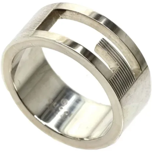 Pre-owned Jewellery, female, , Size: ONE SIZE Pre-owned Silver Rings - Gucci Model - Gucci Vintage - Modalova