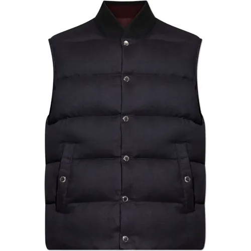 Vests, male, , Size: M Reversible down jacket - Dolce & Gabbana - Modalova