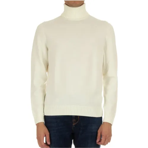 Supersoft Wool Turtleneck Sweater Cream , male, Sizes: 2XL, L - Drumohr - Modalova
