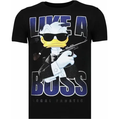 Like A Boss Duck - Mr. T-shirt - 13-6220Z , male, Sizes: M, S, L, 2XL, XL - Local Fanatic - Modalova
