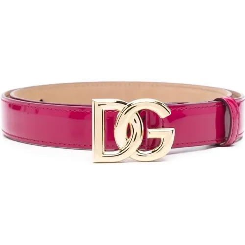 Gold Buckle Belt , female, Sizes: 85 CM, 80 CM - Dolce & Gabbana - Modalova