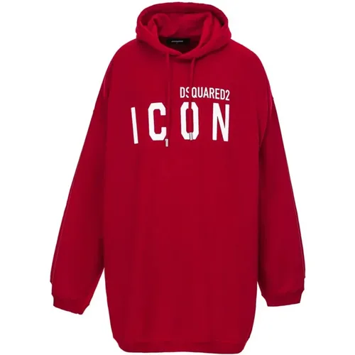 Hoodies, male, , Size: 2XL Cozy Cotton Sweater - Dsquared2 - Modalova