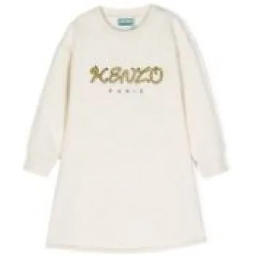 Logo Print Wicker Kleid Kenzo - Kenzo - Modalova