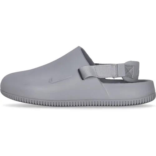 Clogs, male, , Size: 7 US Contoured Design Foam Mule Grey - Nike - Modalova