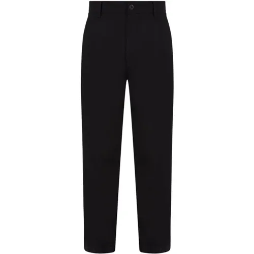 Straight Trousers, male, , Size: W31 L32 Cotton Tapered Chino Pants - Calvin Klein Jeans - Modalova
