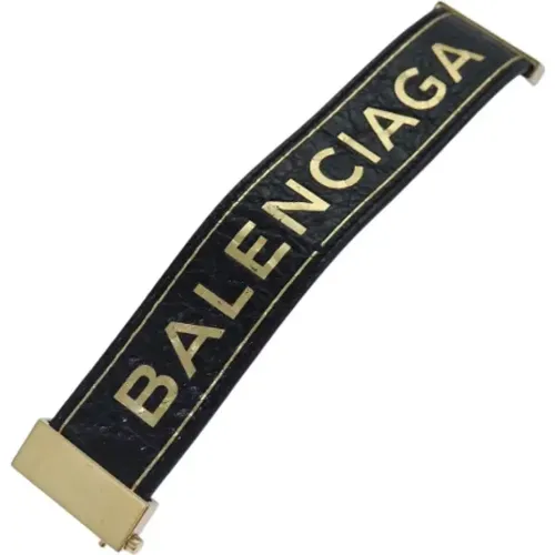 Pre-owned Accessories, female, , Size: ONE SIZE Pre-owned Leather bracelets - Balenciaga Vintage - Modalova