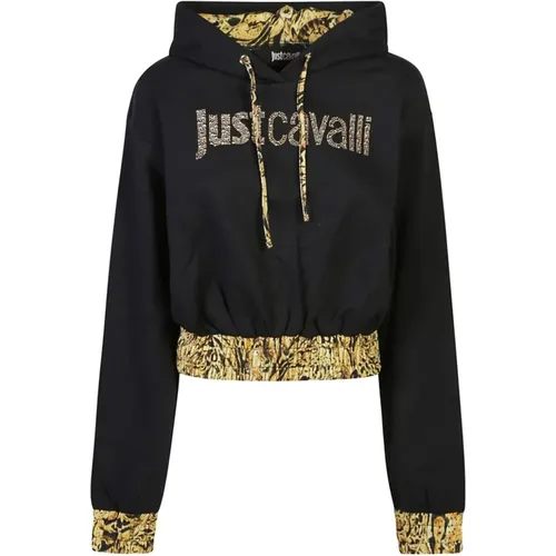 Schwarzer Sweatshirt Damenmode Aw24 , Damen, Größe: XS - Just Cavalli - Modalova