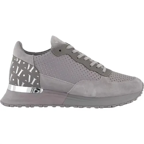 Slate Grey/Silber Herren Sneakers - Mallet Footwear - Modalova