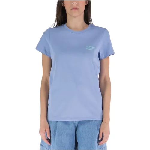 Denise Kurzarm Baumwoll Jersey T-Shirt , Damen, Größe: L - A.p.c. - Modalova