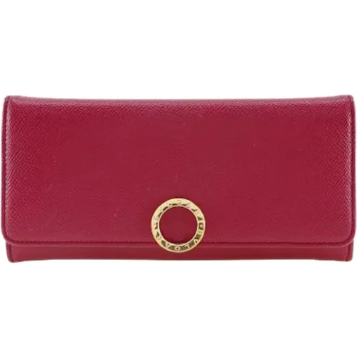 Pre-owned Wallets, female, , Size: ONE SIZE Pre-owned Leather wallets - Bvlgari Vintage - Modalova