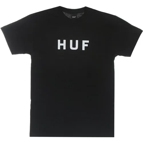 T-Shirts, male, , Size: L Logo Tee Short Sleeve T-shirt - HUF - Modalova