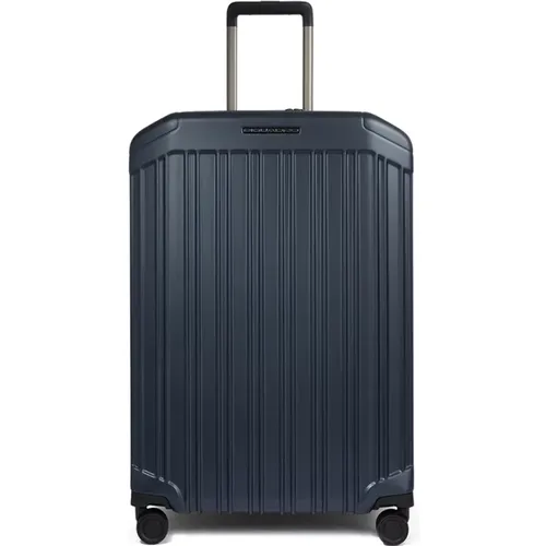 Large Suitcases, unisex, , Size: ONE SIZE Expandable Hard Shell Four-Wheel Trolley - Piquadro - Modalova