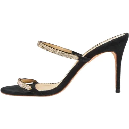 Pre-owned Wildleder sandals , Damen, Größe: 38 EU - Carolina Herrera Pre-owned - Modalova