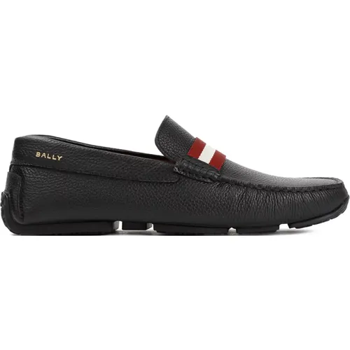 Loafers, male, , Size: 11 US Leather Loafers Driver Style - Bally - Modalova