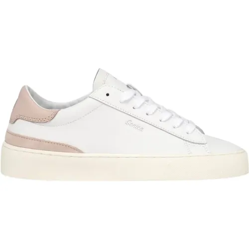 Weiße-Rosa Damensneakers , Damen, Größe: 36 EU - D.A.T.E. - Modalova