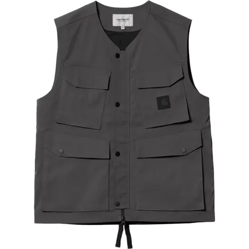 Vests, male, , Size: L Graphite Balto Vest - Carhartt WIP - Modalova