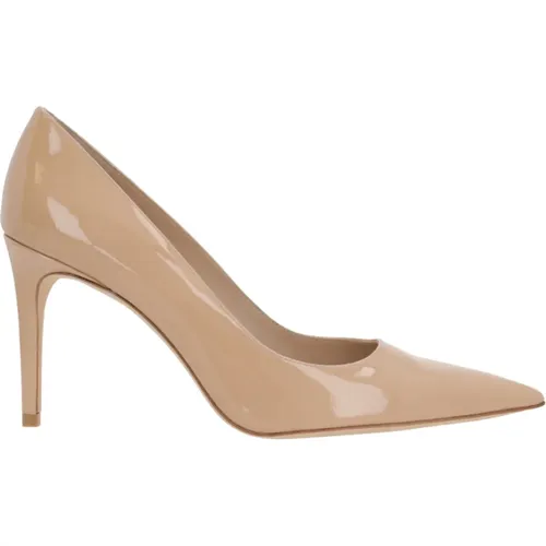 Nude Lackleder Stiletto Absätze , Damen, Größe: 38 1/2 EU - Stuart Weitzman - Modalova