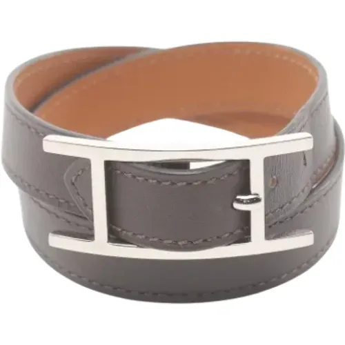 Pre-owned Leather bracelets , female, Sizes: ONE SIZE - Hermès Vintage - Modalova