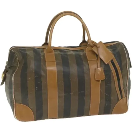 Pre-owned Weekend Bags, male, , Size: ONE SIZE Pre-owned Canvas travel-bags - Fendi Vintage - Modalova