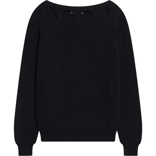 Round-neck Knitwear, female, , Size: S Crewneck Sweater Maglia Girocollo - Prada - Modalova