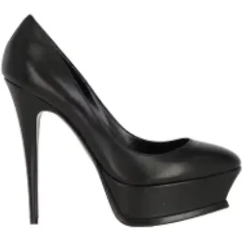 Pre-owned Pumps, female, , Size: 7 1/2 US Pre-owned Leather heels - Yves Saint Laurent Vintage - Modalova