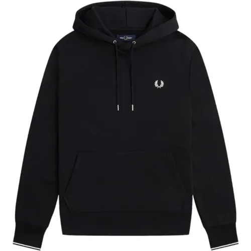 Hoodies, male, , Size: XL Mens Hooded Sweatshirt - Fred Perry - Modalova