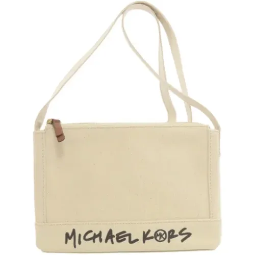 Pre-owned Cross Body Bags, female, , Size: ONE SIZE Pre-owned Canvas shoulder-bags - Michael Kors Pre-owned - Modalova