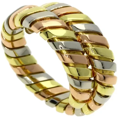 Pre-owned Yellow Gold rings , female, Sizes: ONE SIZE - Bvlgari Vintage - Modalova