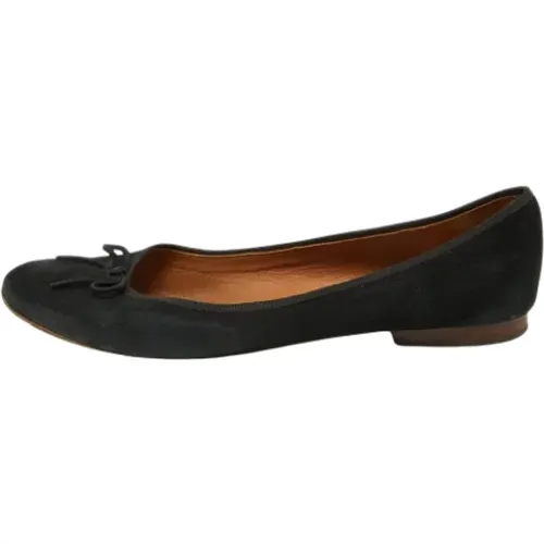 Pre-owned Flats, female, , Size: 8 US Pre-owned Suede flats - Celine Vintage - Modalova