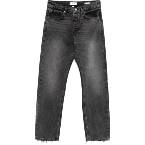 Gunmetal Grey Straight Leg Denim Jeans , Herren, Größe: W29 - Frame - Modalova