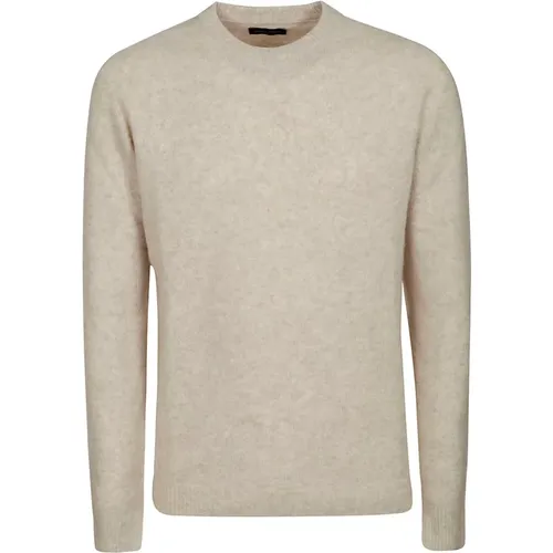 Luxurious Cashmere Crew Neck Sweater , male, Sizes: M - Roberto Collina - Modalova