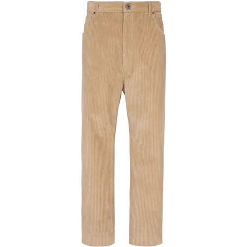 Corduroy trousers , Herren, Größe: W31 - Balmain - Modalova