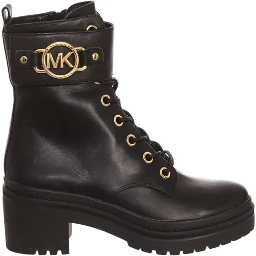 Militärstil Stiefeletten mit Absatz , Damen, Größe: 38 1/2 EU - Michael Kors - Modalova